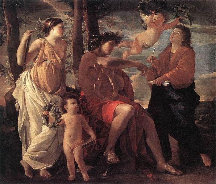 Nicolas Poussin The Inspiration of the Poet. oil painting image